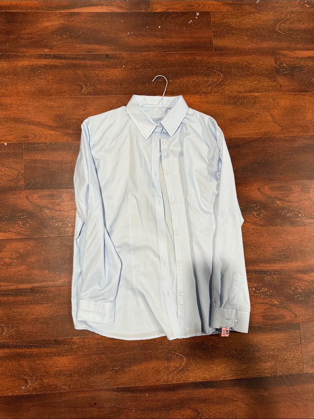 Women’s Light Blue Button-Down Dress Shirt